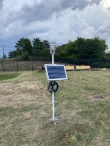 Automated weather station.